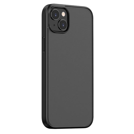 Magic Series for iPhone 14 Plus TPU + PC Phone Case  Translucent Matte Anti-Fingerprint Cover - Black