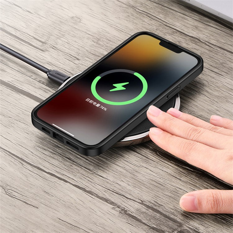 Magic Series for iPhone 14 Plus TPU + PC Phone Case  Translucent Matte Anti-Fingerprint Cover - Black