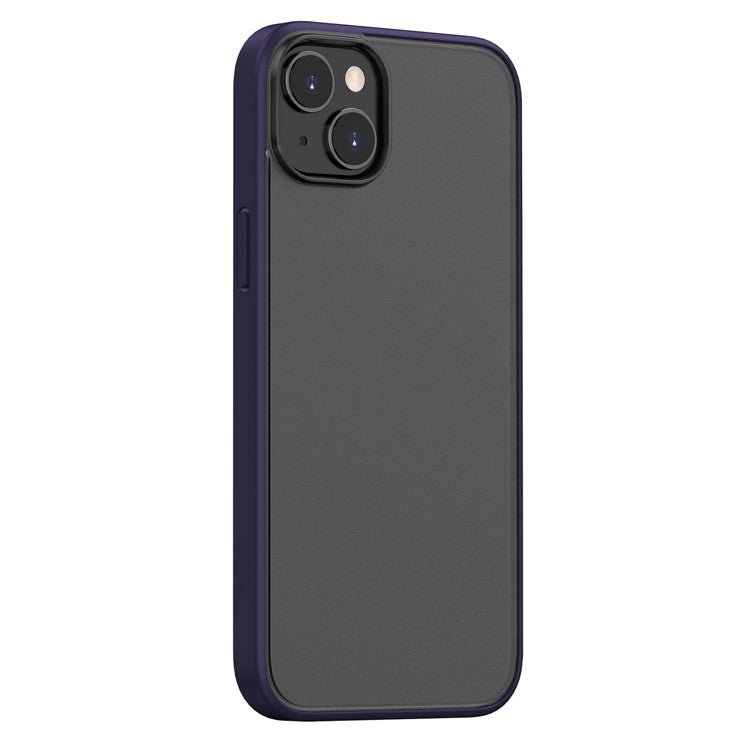 Magic Series for iPhone 14 Plus TPU + PC Phone Case  Translucent Matte Anti-Fingerprint Cover - Dark Purple