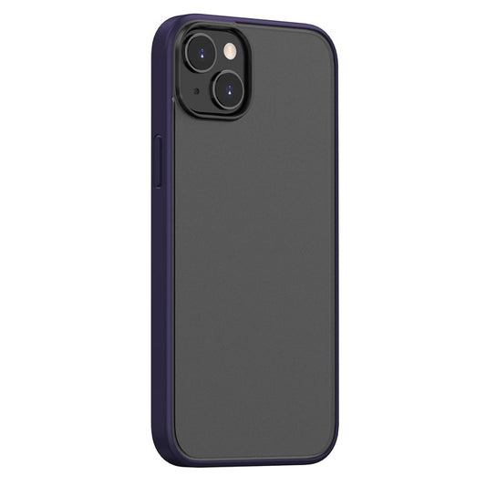 Magic Series for iPhone 14 Plus TPU + PC Phone Case  Translucent Matte Anti-Fingerprint Cover - Dark Purple