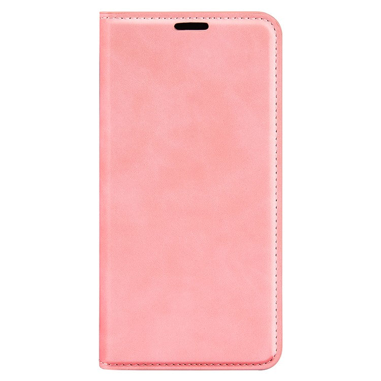 PU Leather Wallet for Motorola Moto X40 5G / Edge 40 Pro 5G , Skin-touch Stand Cover Phone Shell Flip Case - Pink