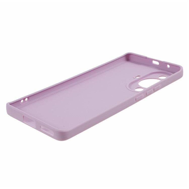 For Huawei nova 11 Pro / nova 11 Ultra Soft TPU Precise Cutout Phone Case Straight Edge Phone Cover - Purple