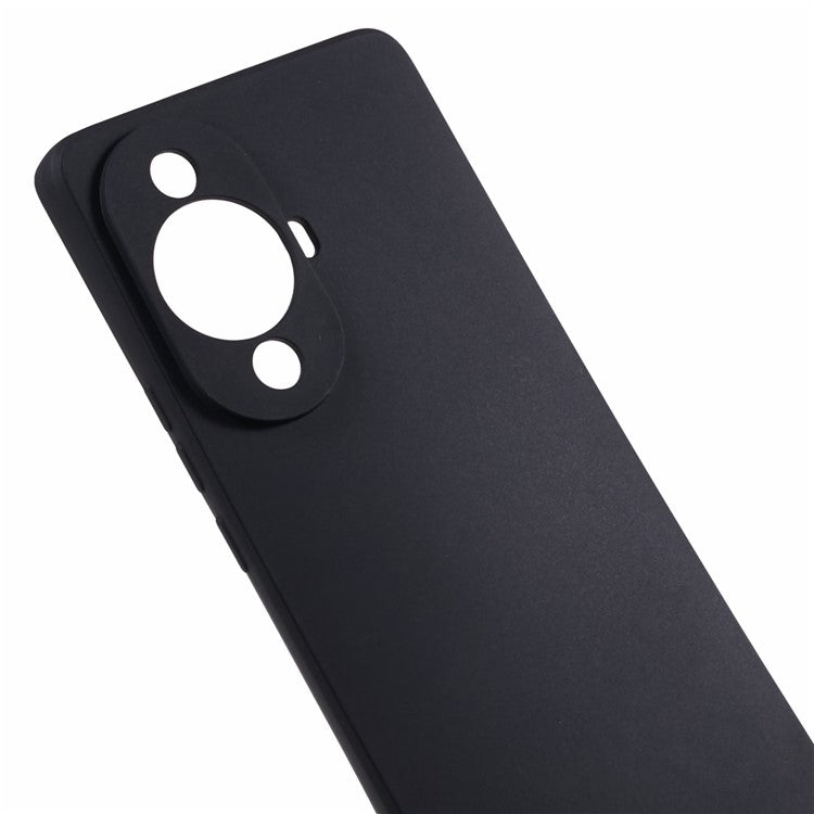 For Huawei nova 11 Pro / nova 11 Ultra Soft TPU Precise Cutout Phone Case Straight Edge Phone Cover - Black