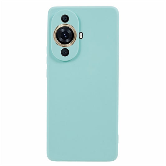 Straight Edge Phone Case for Huawei nova 11 / nova 12s 4G / nova 12 Lite 4G , Precise Cutout Anti-scratch TPU Cover - Light Green