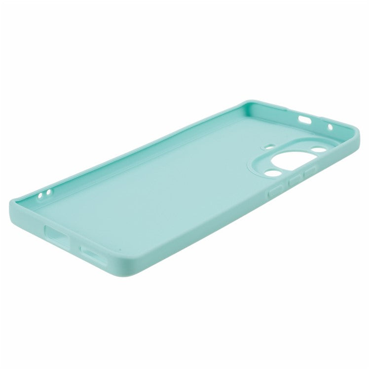 Straight Edge Phone Case for Huawei nova 11 / nova 12s 4G / nova 12 Lite 4G , Precise Cutout Anti-scratch TPU Cover - Light Green