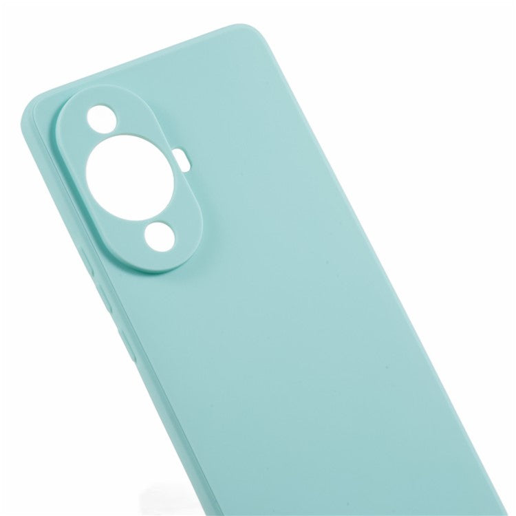 Straight Edge Phone Case for Huawei nova 11 / nova 12s 4G / nova 12 Lite 4G , Precise Cutout Anti-scratch TPU Cover - Light Green
