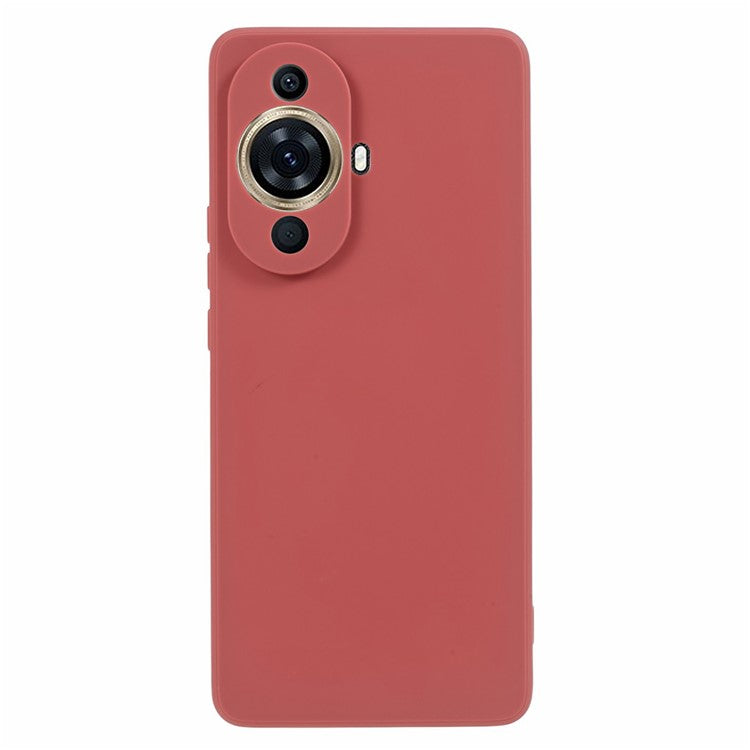 Straight Edge Phone Case for Huawei nova 11 / nova 12s 4G / nova 12 Lite 4G , Precise Cutout Anti-scratch TPU Cover - Red
