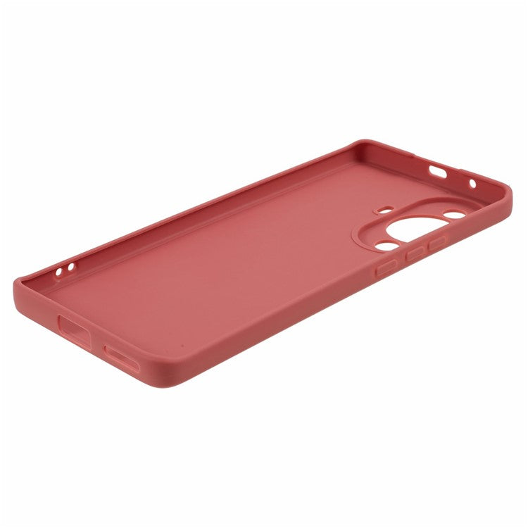 Straight Edge Phone Case for Huawei nova 11 / nova 12s 4G / nova 12 Lite 4G , Precise Cutout Anti-scratch TPU Cover - Red