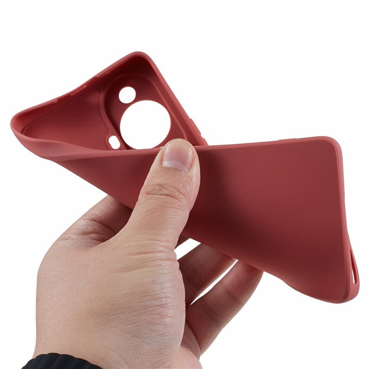 Straight Edge Phone Case for Huawei nova 11 / nova 12s 4G / nova 12 Lite 4G , Precise Cutout Anti-scratch TPU Cover - Red
