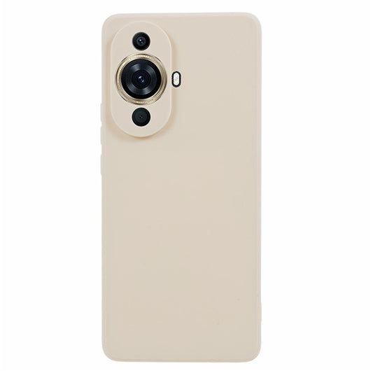 Straight Edge Phone Case for Huawei nova 11 / nova 12s 4G / nova 12 Lite 4G , Precise Cutout Anti-scratch TPU Cover - White