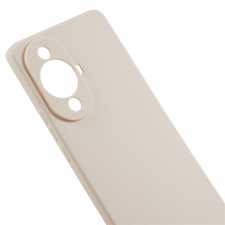 Straight Edge Phone Case for Huawei nova 11 / nova 12s 4G / nova 12 Lite 4G , Precise Cutout Anti-scratch TPU Cover - White
