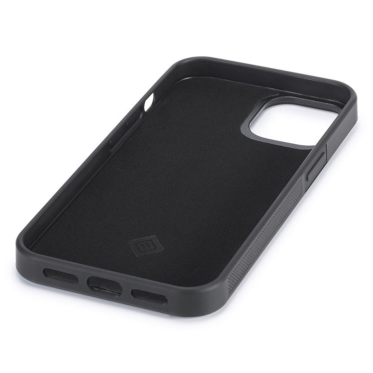 LC.IMEEKE For iPhone 14 Plus Phone Case Carbon Fiber Texture PU Leather Coated TPU + EVA Cover