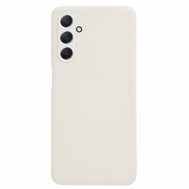 For Samsung Galaxy M54 5G / F54 5G Straight Edge Phone Case Precise Cutout Anti-scratch TPU Cover - White