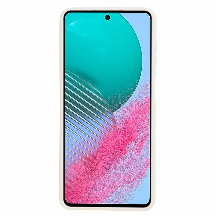 For Samsung Galaxy M54 5G / F54 5G Straight Edge Phone Case Precise Cutout Anti-scratch TPU Cover - White
