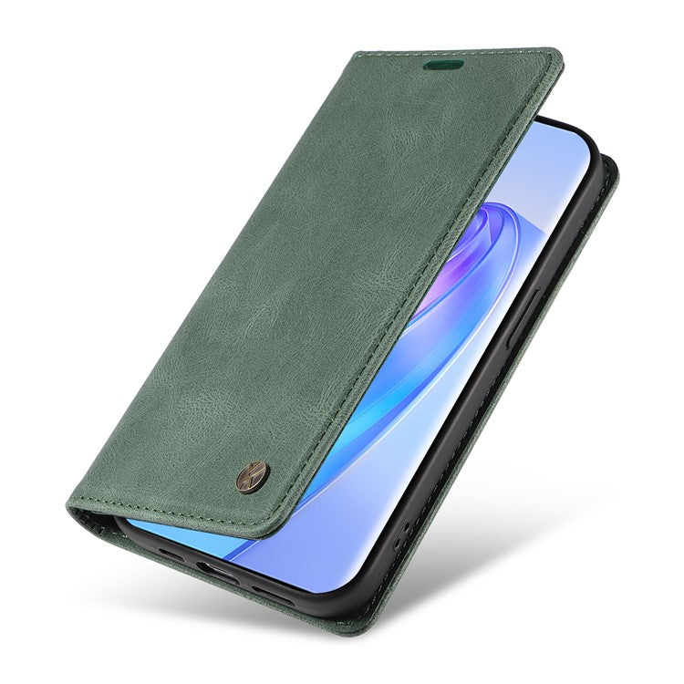 YIKATU YK-004 For Honor X40 5G / X9a 5G / Magic5 Lite 5G Anti-drop Leather Cover Wallet Stand Phone Case - Green