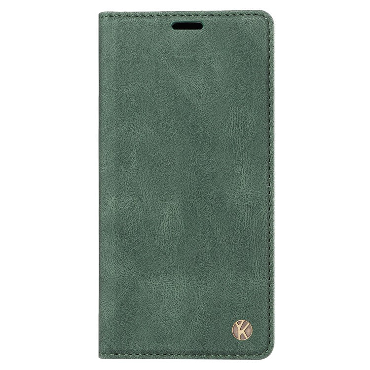 YIKATU YK-004 For Honor X40 5G / X9a 5G / Magic5 Lite 5G Anti-drop Leather Cover Wallet Stand Phone Case - Green