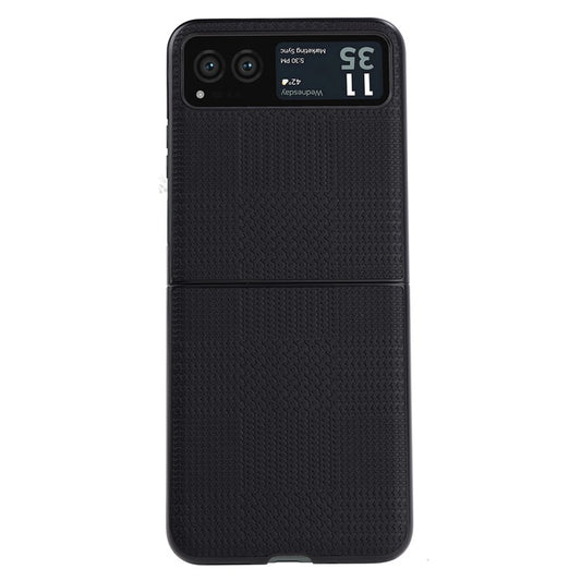 VILI TH Series For Motorola Razr 40 5G Phone Case PU Leather Coated PC+TPU Scratch-proof Cover - Black
