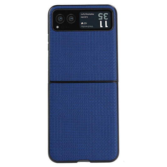 VILI TH Series For Motorola Razr 40 5G Phone Case PU Leather Coated PC+TPU Scratch-proof Cover - Blue