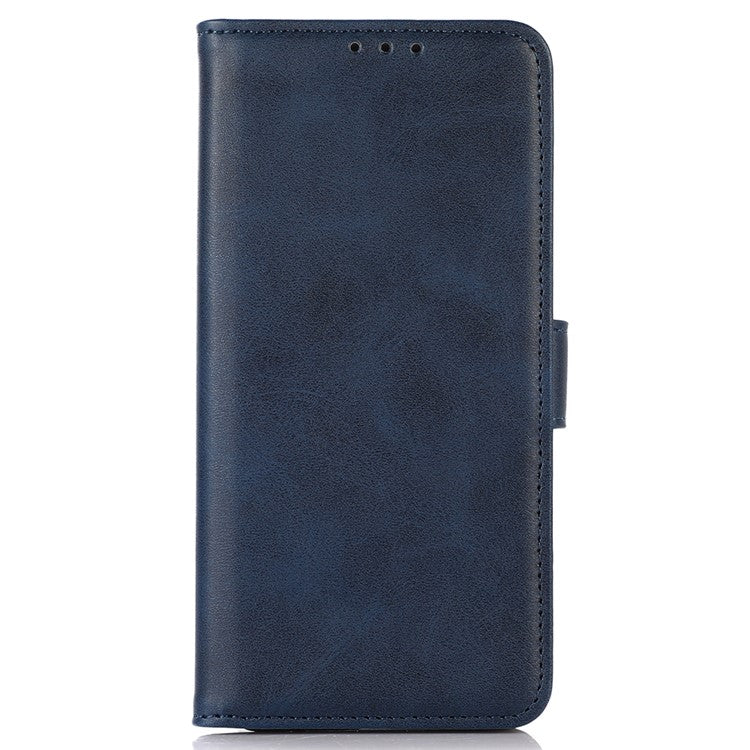 For Huawei nova Y91 4G / Enjoy 60X Cowhide Texture Phone Case Wallet Stand Leather Phone Cover - Blue