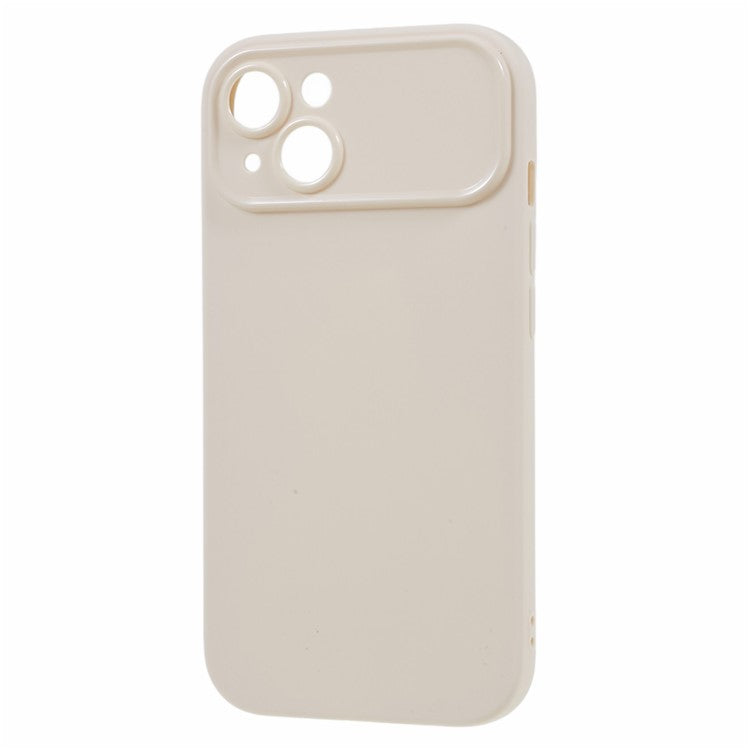 For iPhone 14 Flexible TPU Phone Case Matte Smartphone Back Shell Soft Cover (Precise Rear Lens Cutout) - White