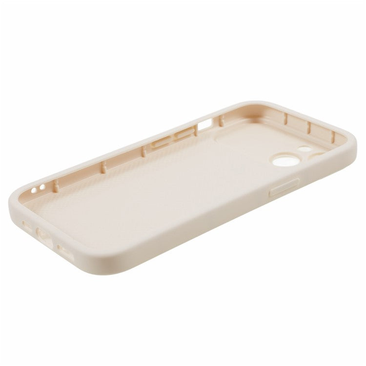For iPhone 14 Flexible TPU Phone Case Matte Smartphone Back Shell Soft Cover (Precise Rear Lens Cutout) - White