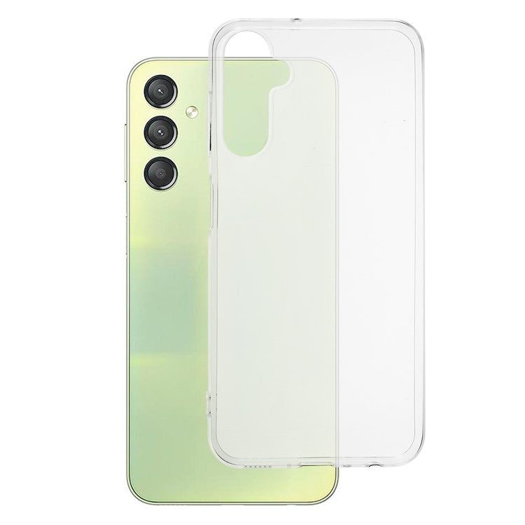 For Samsung Galaxy A25 5G (Global) (161.0 x 76.5 x 8.3mm) Super Slim TPU Phone Cover HD Clear Cell Phone Case (Big Rear Lens Cutout Hole)