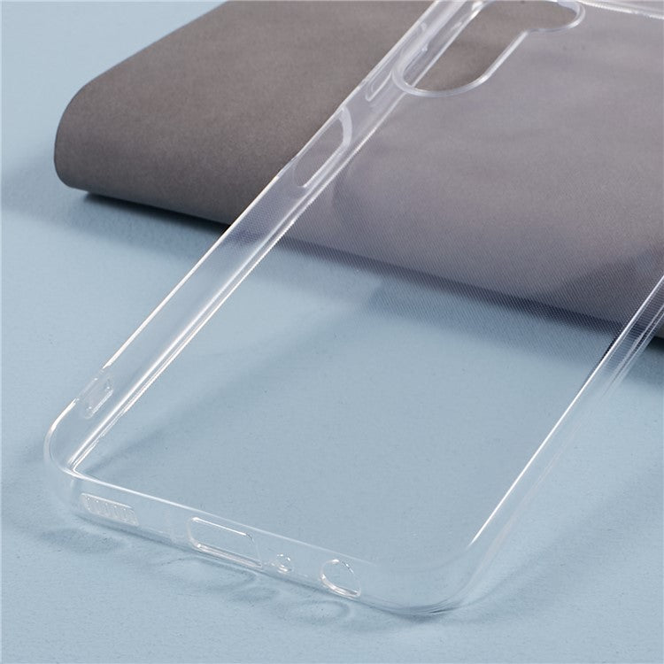 For Samsung Galaxy A25 5G (Global) (161.0 x 76.5 x 8.3mm) Super Slim TPU Phone Cover HD Clear Cell Phone Case (Big Rear Lens Cutout Hole)