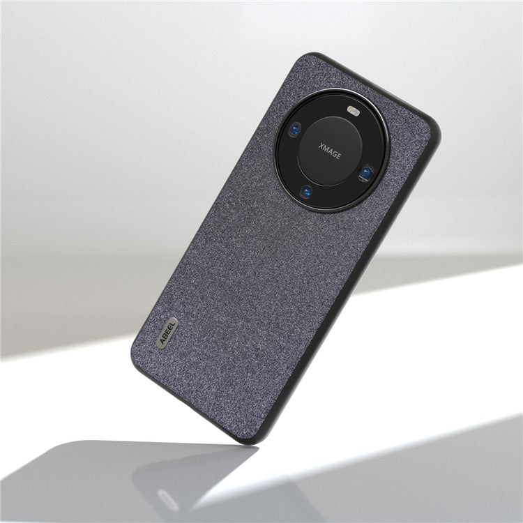 ABEEL For Huawei Mate 60 Glitter Leather Coated TPU+PC Case Anti-scratch Cell Phone Cover - Black
