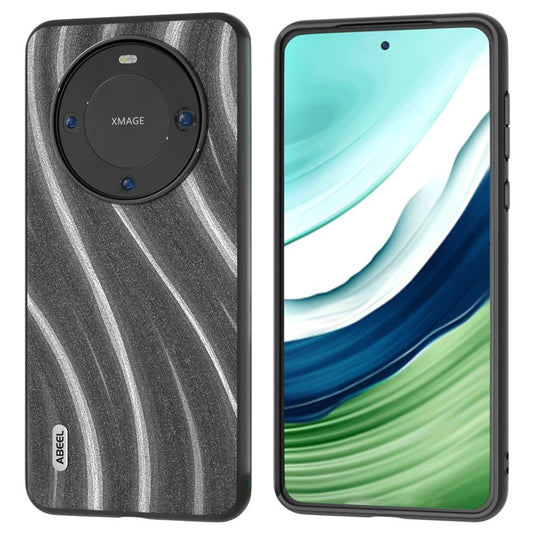 ABEEL Milky Way Series for Huawei Mate 60 Protective Phone Case PU Leather Coated PC+TPU Phone Cover - Grey