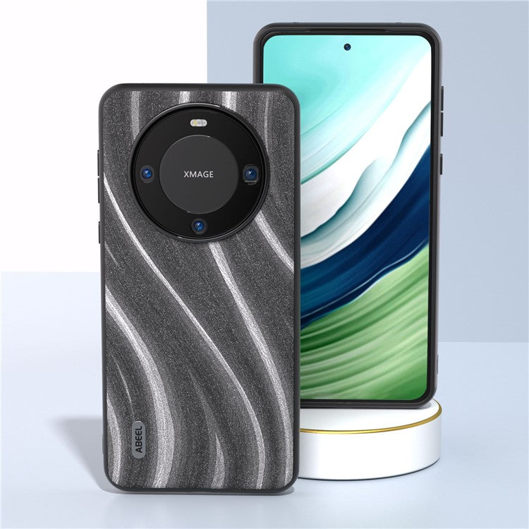 ABEEL Milky Way Series for Huawei Mate 60 Protective Phone Case PU Leather Coated PC+TPU Phone Cover - Grey