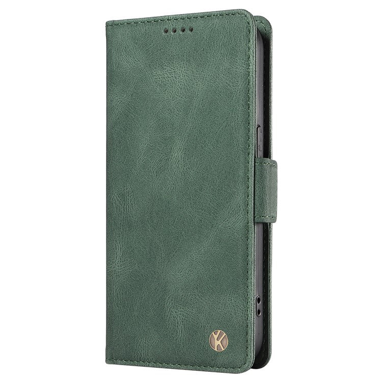 YIKATU YK-005 For Honor X40 5G / X9a 5G / Magic5 Lite 5G PU Leather Wallet Phone Case Stand Skin-touch Cover - Green