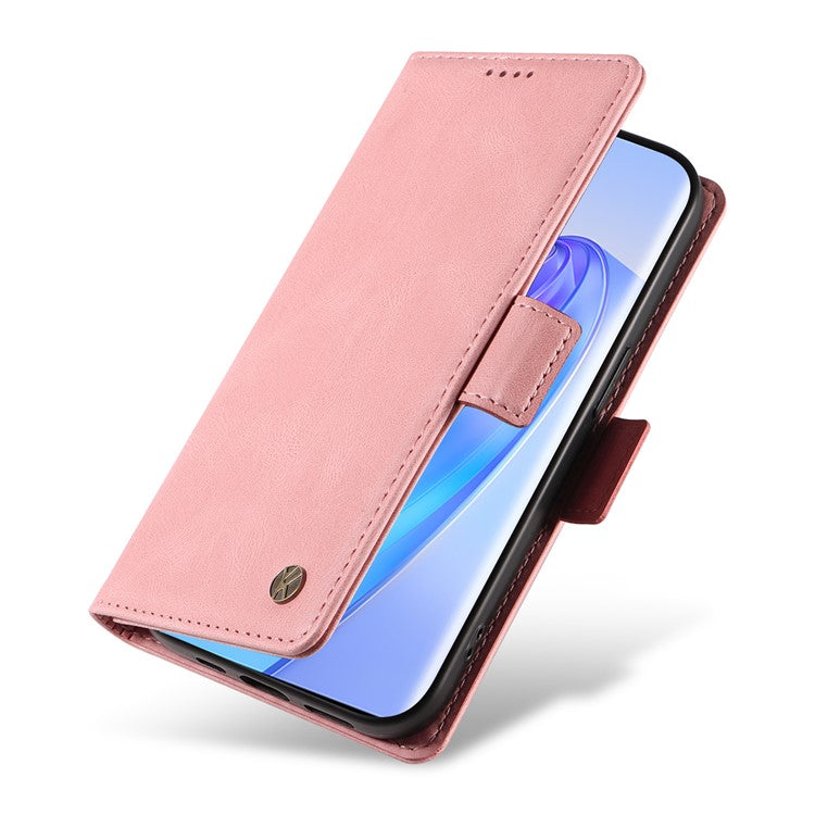 YIKATU YK-005 For Honor X40 5G / X9a 5G / Magic5 Lite 5G PU Leather Wallet Phone Case Stand Skin-touch Cover - Pink