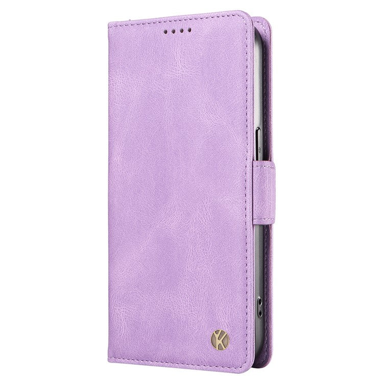 YIKATU YK-005 PU Leather Protective Cover for Samsung Galaxy A13 4G / 5G , Skin-touch Stand Wallet Phone Case - Purple