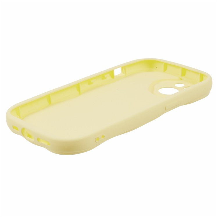 For iPhone 14 Plus Case Rubberized Candy Color Scratch-proof Phone TPU Cover - Yellow