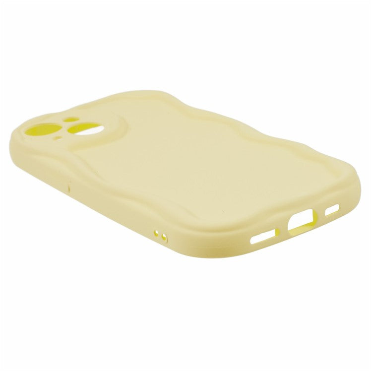For iPhone 14 Plus Case Rubberized Candy Color Scratch-proof Phone TPU Cover - Yellow