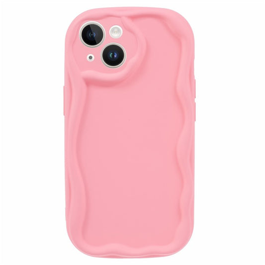 For iPhone 14 Case Flexible TPU Rubberized Candy Color Protective Phone Cover - Rose