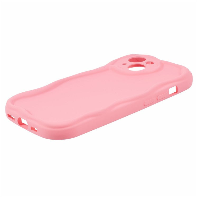 For iPhone 14 Case Flexible TPU Rubberized Candy Color Protective Phone Cover - Rose