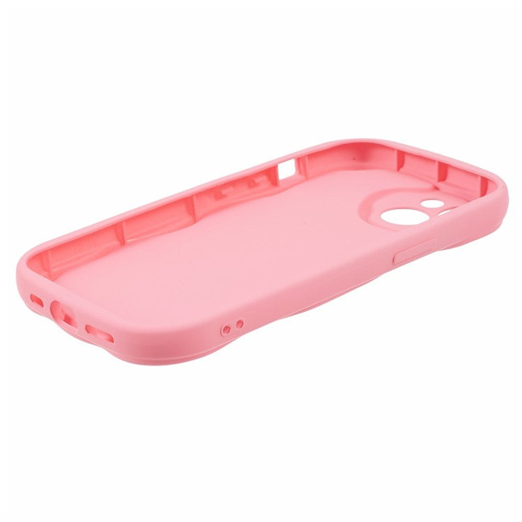 For iPhone 14 Case Flexible TPU Rubberized Candy Color Protective Phone Cover - Rose