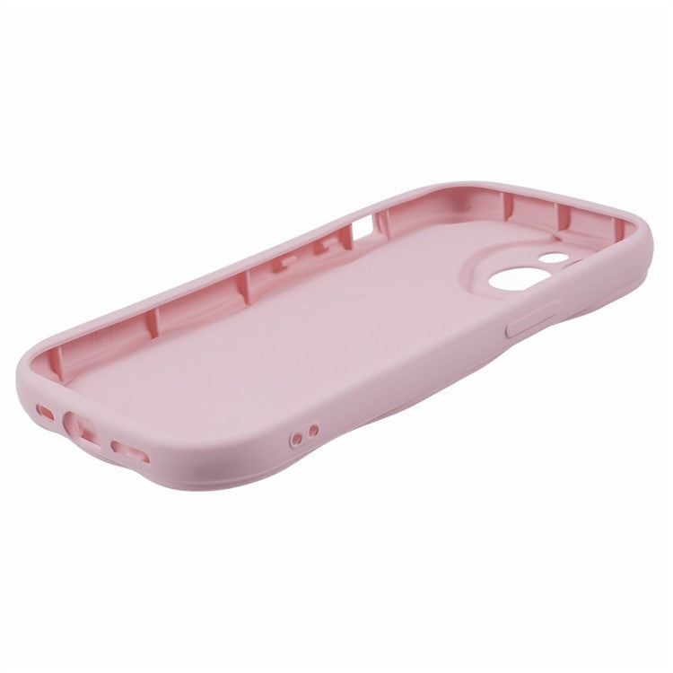For iPhone 14 Case Flexible TPU Rubberized Candy Color Protective Phone Cover - Pink