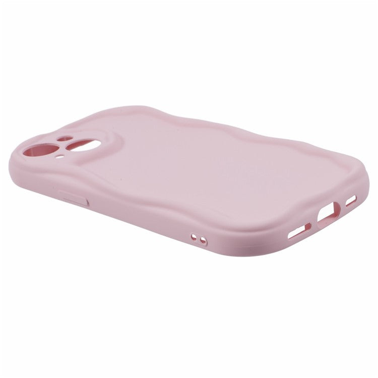 For iPhone 14 Case Flexible TPU Rubberized Candy Color Protective Phone Cover - Pink