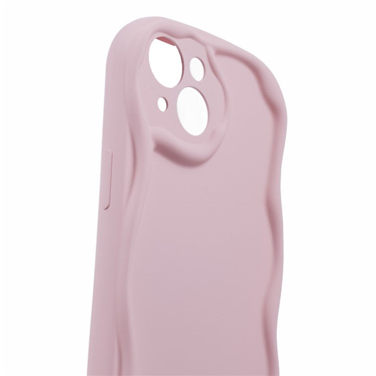 For iPhone 14 Case Flexible TPU Rubberized Candy Color Protective Phone Cover - Pink
