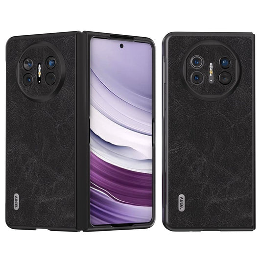 ABEEL For Huawei Mate X5 Case Litchi Texture PU Leather+TPU+PC Anti-drop Phone Cover - Black