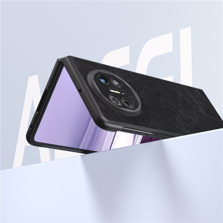 ABEEL For Huawei Mate X5 Case Litchi Texture PU Leather+TPU+PC Anti-drop Phone Cover - Black