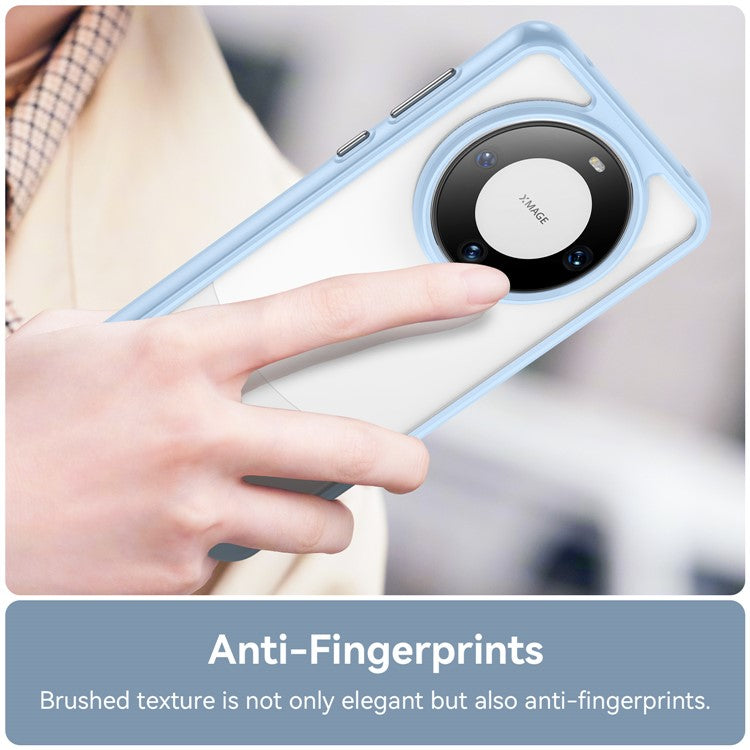 For Huawei Mate 60 Cover Drop-proof TPU+Acrylic Phone Case - Blue