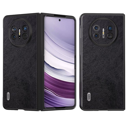 ABEEL For Huawei Mate X5 Case Litchi Texture PU Leather+PC Phone Cover - Black