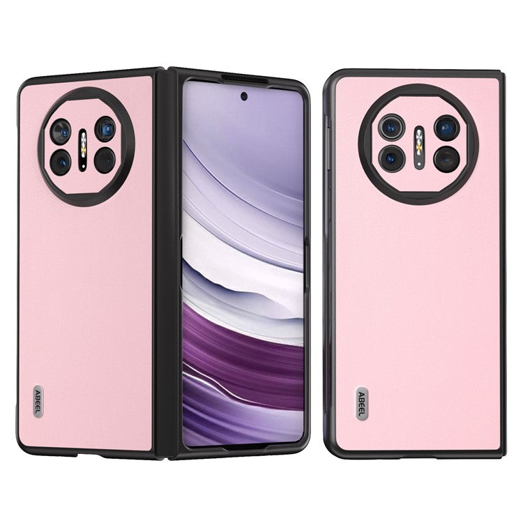 ABEEL For Huawei Mate X5 Case Smooth PU Leather + Hard PC Anti-Scratch Cover - Pink
