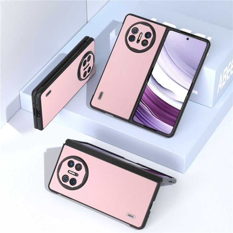 ABEEL For Huawei Mate X5 Case Smooth PU Leather + Hard PC Anti-Scratch Cover - Pink
