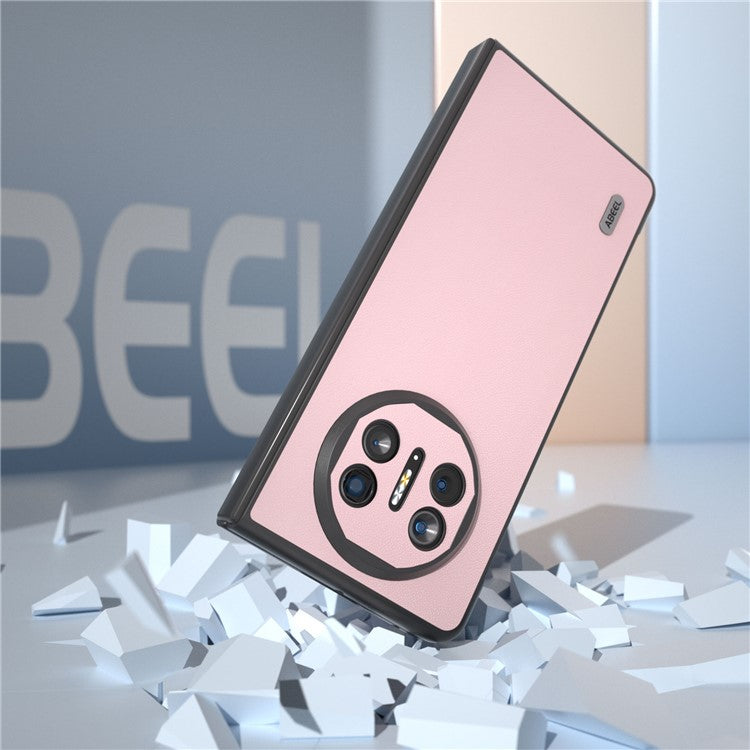 ABEEL For Huawei Mate X5 Case Smooth PU Leather + Hard PC Anti-Scratch Cover - Pink