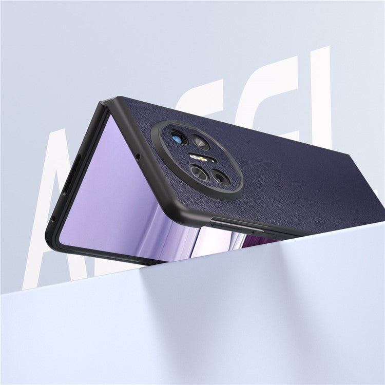 ABEEL For Huawei Mate X5 Case Smooth PU Leather + Hard PC Anti-Scratch Cover - Blue