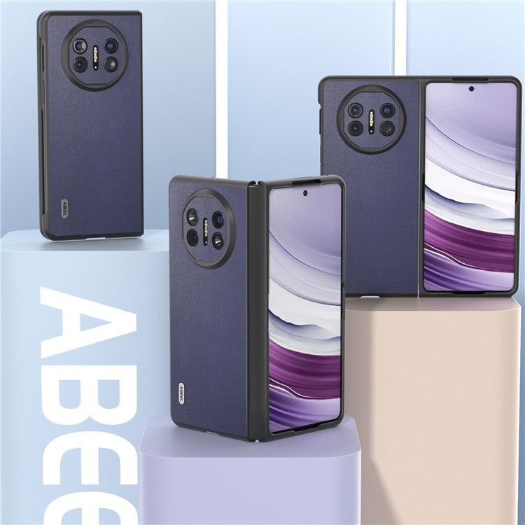 ABEEL For Huawei Mate X5 Case Smooth PU Leather + Hard PC Anti-Scratch Cover - Blue